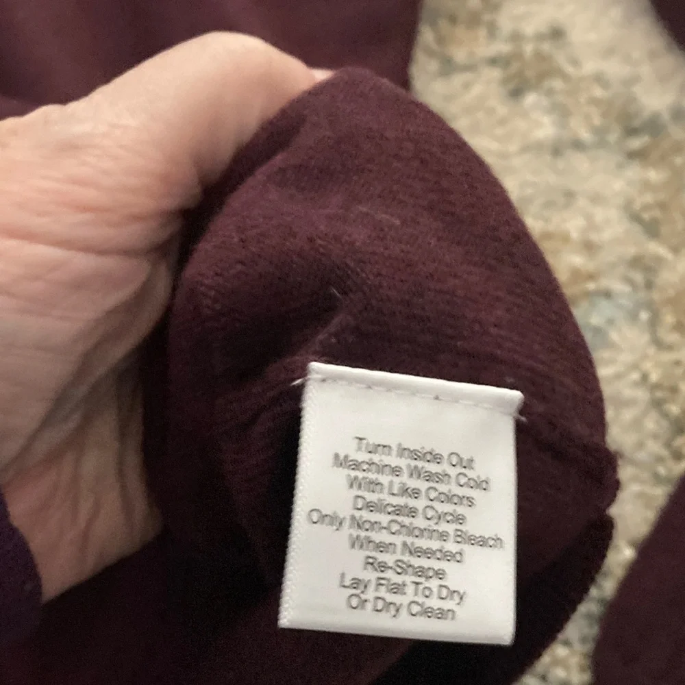 Jos. A. Bank Men's V-Neck Sweater - Deep Burgundy - Picture 3 of 4